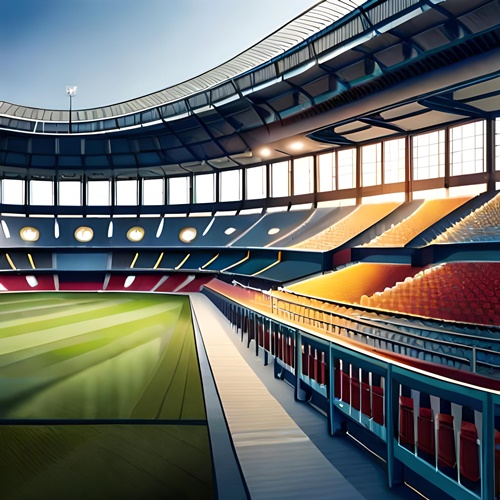An empty multi-sports stadium